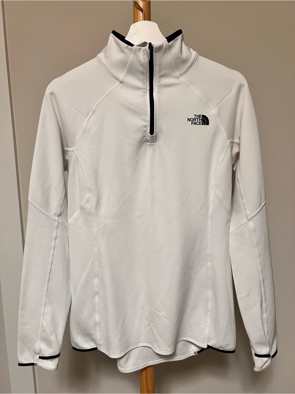 The North Face Women’s  White Half-Zip Performance Top Size M